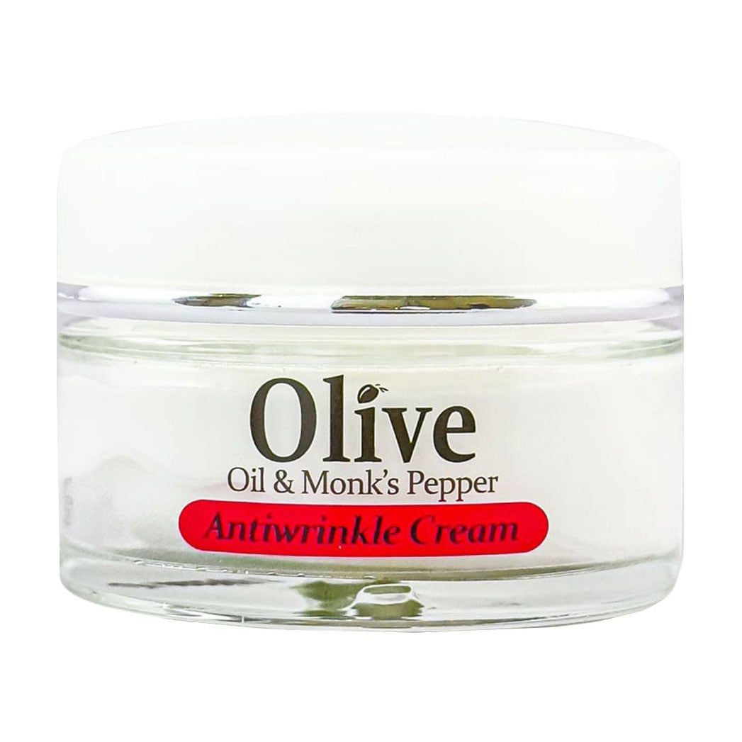 Крем для обличчя Madis HerbOlive Antiwrinkle Cream проти зморщок, з оливковою олією та монашим перцем, 50 мл